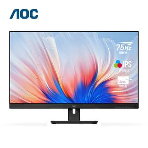 Écran d'ordinateur Aoc 27e2h 23,8 pouces Full HD 75 Hz à faible lumière bleue pour le bureau, l'apprentissage et le travail, montable au mur, noir - Product Image 1