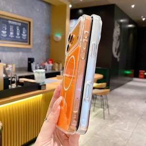 <span class=keywords><strong>Funda</strong></span> Magnética Antigolpes para Teléfono Móvil, Diseño de Carga Inalámbrica, Acrílico y TPU, para <span class=keywords><strong>iPhone</strong></span> XR, <span class=keywords><strong>XS</strong></span>, 11, 13, 15, 18, 17 Pro <span class=keywords><strong>Max</strong></span>, Venta al Por Mayor - Product Image 3