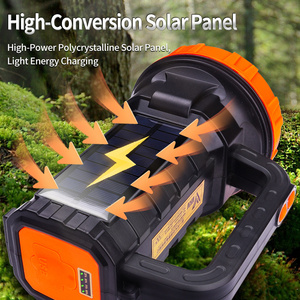 Lampe de <span class=keywords><strong>Recherche</strong></span> LED à Charge Solaire, Projecteur Haute Puissance, Rechargeable Longue Durée, Lampe Torche LED Portative - Product Image 6