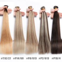 Cheveux Naturels en Gros 100% Humains, Extensions à Pointe Plate en Kératine Double, Lisses et Teints