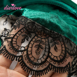 Nouvelle Collection 2026 : Ensemble de Lingerie Romantique pour Femme – Soutien-Gorge et Culotte en Dentelle Vert Émeraude – Tenue Sexy et Exotique – Vente en Gros - Product Image 3