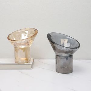 Pezzi di colore personalizzati porta <span class=keywords><strong>fiori</strong></span> creativo Hotel decorazione <span class=keywords><strong>da</strong></span> tavolo ciotola di cristallo ornamenti <span class=keywords><strong>vaso</strong></span> di cristallo - Product Image 3