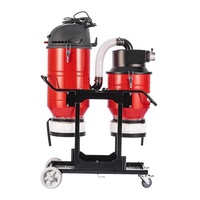 Meuleuse et aspirateur à béton HEPA pour usage industriel, extracteur de poussière pour sols en béton, cyclone
