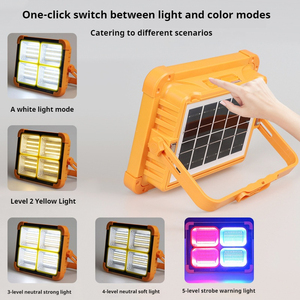 Đèn cầm tay siêu sáng cắm trại ngoài trời, sạc năng lượng mặt trời, đèn pha di động, đèn chiếu sáng khẩn cấp gia đình, đèn ABS - Product Image 4