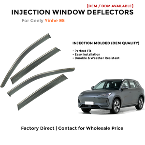 Injection Window Deflectors for Geely Yinhe E5 Rain Guards Side Window Visor Wind Deflector Auto Accessories - Product Image 2
