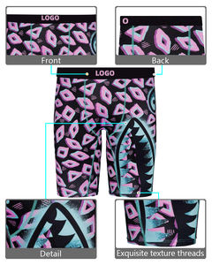व्यक्तिगत डिजाइनर पुरुषों के पॉलिएस्टर त्वरित शुष्क सबलिमिनेशन प्रिंटिंग ट्रंक नीचे पैंट कस्टम बॉक्सर ब्रिफ्स अंडरवियर - Product Image 3