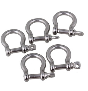 Thép không gỉ 316 biển gian lận giả mạo cung Neo còng 5mm vít pin Châu Âu loại D Vòng xiềng xích du thuyền thuyền phần cứng - Product Image 5