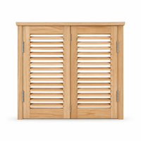 Volets de fenêtre sur mesure en gros, volets horizontaux à persiennes, volets de style plantation pour la maison et l'hôtel