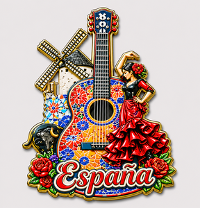 Imán de Resina 3D de <span class=keywords><strong>Barcelona</strong></span>, España, con Diseño Creativo de Gecko, Estampado y Mosaico, Souvenir de Viaje, Regalo - Product Image 4