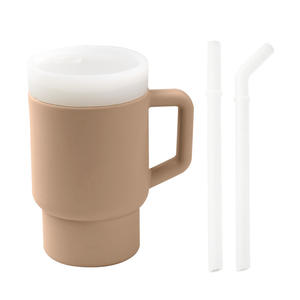 Vasos de Silicona para Bebés al por Mayor, Adorables Vasos Miniatura con Pajitas, Vasos Antiderrames de Silicona para Niños Pequeños - Product Image 6