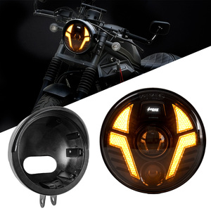 Faro Láser de 5.75 Pulgadas con Luz Direccional y Carcasa de Luz Compatible con los Modelos <span class=keywords><strong>Honda</strong></span> CM300/500/<span class=keywords><strong>CL500</strong></span> - Product Image 1