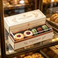 Boîte d'emballage personnalisée pour crêpes avec fenêtre, idéale pour la présentation de desserts, snacks et pâtisseries - Vente en gros
