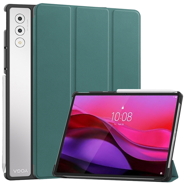 Case for Yoga Tab Plus/Yoga Pad Pro 12 Inch Tablet Flip Smart Cover Support Bracket Protective PU Leather Case
