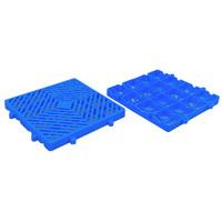 Palette industrielle en plastique recyclé de haute qualité, robuste, à entrée 4 directions, résistante à l'humidité, avec grille de sol en maille