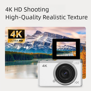 SourcingArk Portable HD Digital <b>Camera</b> 2.4 Inch 180 Degree Rotating Screen 4K Flash D72 10x-20x Optical Zoom CCD Image Sensor - Product Image 5