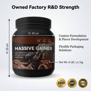 OEM Private Label <strong>Mass</strong> <strong>Gainer</strong> Protein Powder Rich Chocolate High Calorie <strong>Weight</strong> <strong>Gainer</strong> Muscle Building Nutrition Powder - Product Image 3