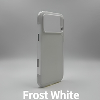 Panel Belakang yang Dapat Disesuaikan untuk Casing Ponsel Anti-Sidik Jari Magnetik TPU+PC Tahan Guncangan Warna Polos untuk IPhone17 &18 Pro/Pro Max