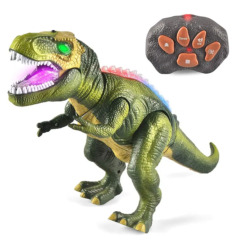 Offre Spéciale LED Marche Rugissant RC RÉALISTE Dinosaure Télécommande Animal Dinosaure Jouets