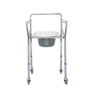 <span class=keywords><strong>Chaise</strong></span> <span class=keywords><strong>de</strong></span> toilette pliable pour <span class=keywords><strong>transfert</strong></span> <span class=keywords><strong>de</strong></span> patients médicaux avec roulettes pour personnes âgées - Product Image 4