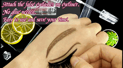 Maange-stylo adhésif 2 en 1 OEM, maquillage rose Vegan, <span class=keywords><strong>Eye</strong></span>-<span class=keywords><strong>liner</strong></span> liquide étanche, 4 pointes, micro-remplissage, pour les yeux, teinture, stylo pour sourcils - Product Image 6