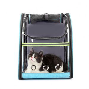 BSCI Factory Fashion Lightweight Pet Transparent <b>Backpack</b> Carrier Outdoor <b>Cat</b> Transparent Travel <b>Backpack</b> for Weekend Strolling - Product Image 1