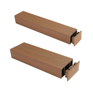Extérieur 100X50mm Carré Wpc Timber Tube WPC Timber Tube Partition - Product Image 1