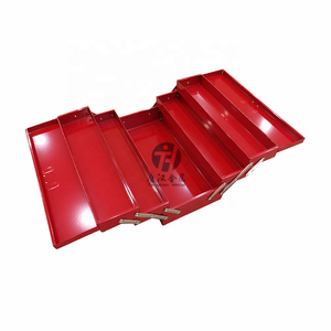 <span class=keywords><strong>Caja</strong></span> <span class=keywords><strong>de</strong></span> <span class=keywords><strong>herramientas</strong></span> <span class=keywords><strong>de</strong></span> 3 capas, portátil y plegable, <span class=keywords><strong>de</strong></span> hierro metálico, con 5 bandejas - Product Image 3