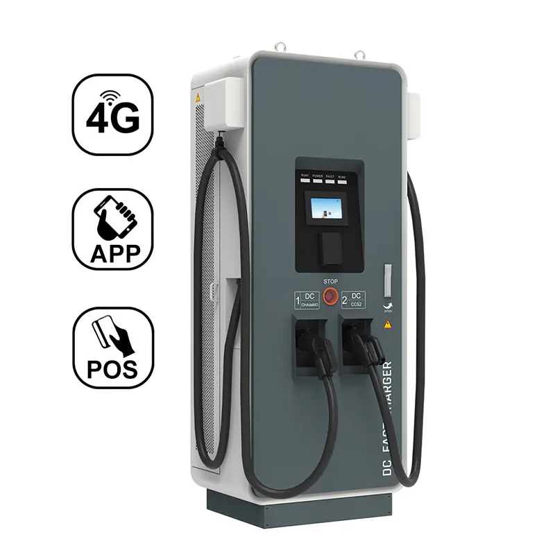 Vendita di fabbrica ccs2 chademo gbt 40kw 60kw 120kw 150kw 180kw dc fast public ev charger support valuta pos