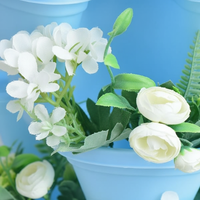 Jardinière verticale à fraises empilable, pot de fleurs en plastique multicouche, tour hydroponique, jardinière décorative pour la maison
