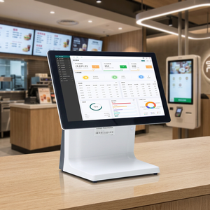 15.6inch Win-dows Android Touch Checkout Till, POS All-in-One Terminal for Restaurant Payment & Self Service Kiosk - Product Image 1