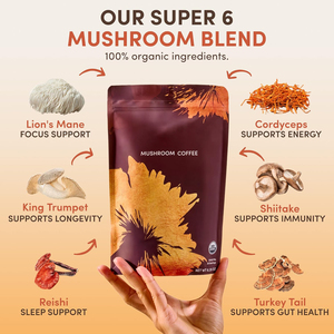 Mushroom <strong>Coffee</strong> Powder Ganoderma Lucidum <strong>Coffee</strong> <strong>Low</strong> <strong>Acid</strong> with Energy Boosting Properties Plant Extract Instant <strong>Coffee</strong> - Product Image 2