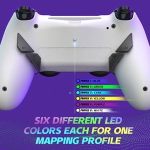 EXtremeRate Kit de remapping avec boutons arrière blancs de type Dawn Type-C pour manette PS4 Slim Pro JDM-040/050/055 - Product Image 5