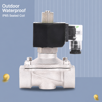 Vanne électrique en acier inoxydable PN1.0Mpa, électrovanne normalement ouverte CKDF-10P DN25 PN1.6Mpa DC24V pour contrôle automatique