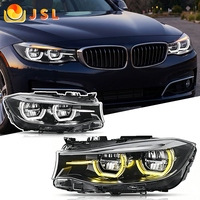Phare avant JSL blanc et jaune pour BMW Série 3 GT-F34 13-20, avec Angel Eye, double couleur, PLUG and PLAY