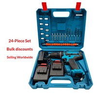 Perceuse à percussion sans balais 21V, moteur réversible, lithium-ion, compacte, puissante, tournevis électrique rechargeable pour usage domestique