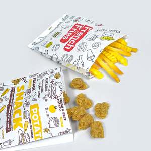 Sac à pâtisserie jetable résistant à la graisse, sacs cirés, poulet frit, biscuits, pop-corn, emballage alimentaire, sac en papier alimentaire - Product Image 2