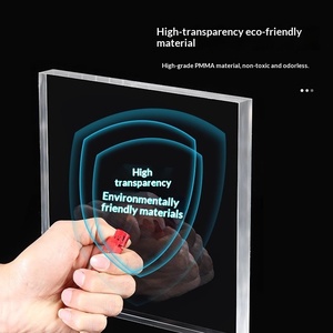 Lámina Acrílica Transparente de Alta Definición, Procesamiento Personalizado, Mampara de Vidrio Orgánico, Doblado en Caliente, Grabado Láser, Bricolaje, 1.22x2.44m - Product Image 3