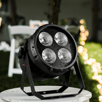 Lumière matricielle étanche COB Four-Eye LED RGBW DMX512 IP65 4*50W LED Par parc à thème et éclairage de mariage extérieur
