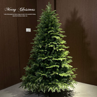 Sapin de Noël Artificiel Haut de Gamme 1,2m-3m Moderne avec Support Métallique, Fabrication Usine, Décoration Personnalisée en PE Mixte