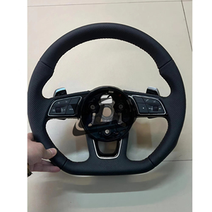 <span class=keywords><strong>Volant</strong></span> sport en cuir pleine fleur à 3 branches avec bouton de démarrage pour Audi R8 TTRS RS3 S4 S5 SQ5 S7 A6 A3 - Product Image 4