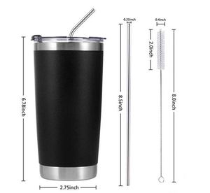 Gym Water <b>Cup</b> Daily Commute 20Oz Stainless Steel Insulated Tumbler Camping Hiking Fishing Travel Tumbler ASM25 - Product Image 2