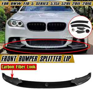 535i Car Front Bumper Lip Chin Bumper Body Kits <b>Splitter</b> for BMW F10 5 Series 535i 528i M Sport 2011-2016 Spolier Aprons Guards - Product Image 1