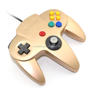 <b>Wired</b> <b>Controller</b> for N64 Gamepad <b>Controller</b> for N64 Gamepad Joystick Joypad Game Handle for N64 Gold - Product Image 3