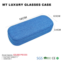 Estuche de gafas ópticas de alta calidad personalizado con estuche rígido de estilo retro y clásico con logotipo impreso para gafas