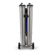 Système RO/DI portable en acier inoxydable à 3 étapes pour le nettoyage des fenêtres et le traitement de l'eau de lavage automobile