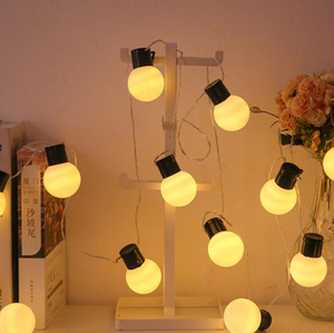 Năng lượng mặt trời ngoài trời không thấm nước G50 opalescent bóng đèn trong suốt bóng đèn chuỗi vườn trang trí chiếu sáng LED năng lượng mặt trời đèn chuỗi - Product Image 4