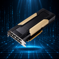 Accélérateur GPU Tesla V100 PCIe 16 Go HBM2 double emplacement pour l'apprentissage profond, l'IA, la formation, la réflexion et les applications HPC testées