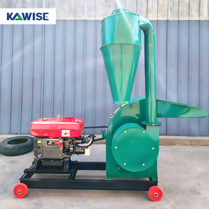 Broyeur à marteaux diesel à haut rendement pour le maïs, le blé et les céréales, utilisation agricole, machine de concassage des grains - Product Image 5