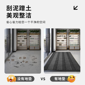 พรมเช็ดเท้ากันลื่นสำหรับกลางแจ้ง รูปทรงสี่เหลี่ยมผืนผ้า ลายเรขาคณิต ทำจากเส้นใยโพลีเอสเตอร์ ซึมซับน้ำได้ดี ป้องกันคราบสกปรก เหมาะสำหรับวางหน้าประตู - Product Image 4