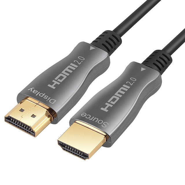 Xput Zinc Alloy Shell HDMI2.0 Fiber Optic Cable HDCP2.2 High Speed 4K Premium Box Packaging Multiple Length 1-100M